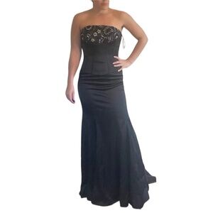 Jovani Strapless Dress Black